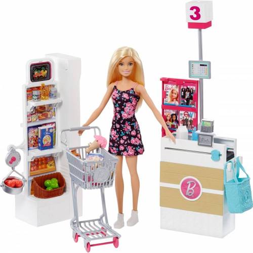 Набор Barbie в супермаркете,