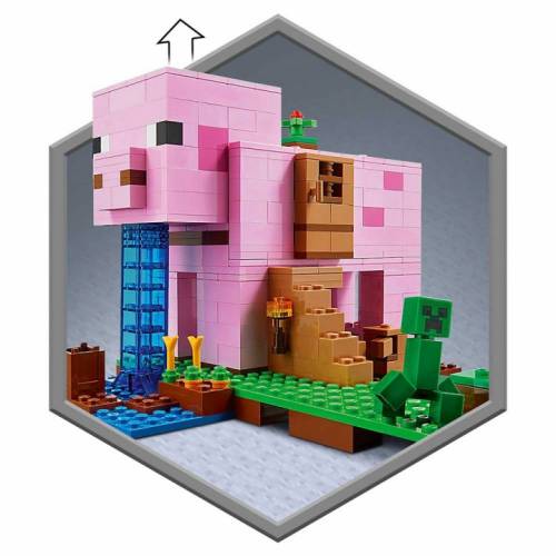 Lego Minecraft Дом-свинья