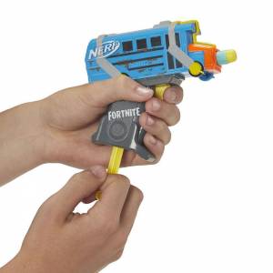 Fortnite Micro Battle Bus Nerf MicroShots Стреляющий дротиками игрушечный бластер